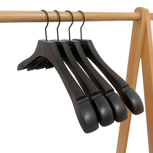 Cintres en plastique pour <span class=keywords><strong>vêtements</strong></span>, antidérapants, bon marché, personnalisés par ELATE Suppliers, cintres pour adultes, noirs - Product Image 2