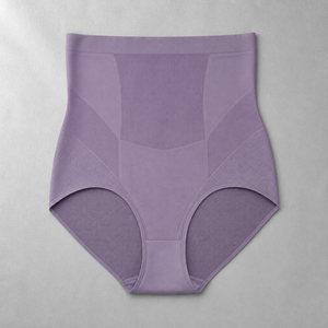 <b>Women's</b> Ultra High-Rise Postpartum Shaping Panties, Graduated Compression Tummy Control Seamless <b>Briefs</b>, Cotton Gusset Taro - Product Image 4