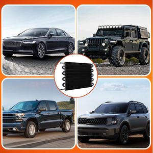 Kit de Enfriador de Aceite de Transmisión Universal de Aluminio de 10 Filas - Radiador ATF de Alto Rendimiento Automático/Manual con Manguera y Herrajes de 5/16 Pulgadas - Product Image 6