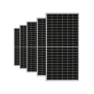 太陽エネルギーパネルシステム用単結晶太陽光発電屋上/価格/550W 500w 600Wガラスソーラーパネル