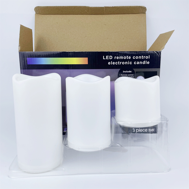 Cheap Flameless LED Votive Candles Christmas Halloween Wedding Parties Holiday Home Decor Pillar Shaped Battery Operated Plastic