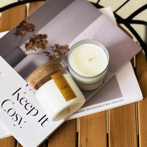 AIKUN Strong Fragrance Essential Oil Glass Candle Scented Candle Jar Candle For Aromatherapy Use Wholesale - Product Image 4