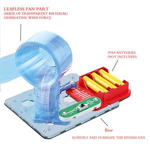 Vui Vẻ Sáng Tạo Tự Làm Điện Không Cánh Quạt Khối Thiết Lập Với An Toàn Mạch Cho Trẻ Em Sinh Viên Khoa Học Học Tập Dự Án - Product Image 3