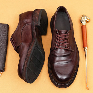 Chaussures Oxford de bureau décontractées pour hommes en cuir véritable de haute qualité, élégantes et respirantes, sur mesure - Product Image 2