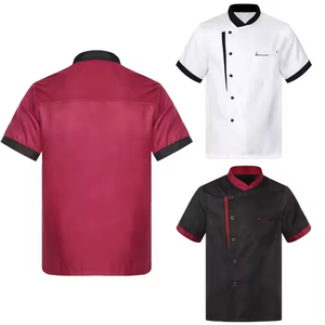 เสื้อเชฟแบบยูนิเซ็กซ์ ผ้าทวิลโพลีคอตตอน รับผลิตแบบ OEM&ODM พร้อมปักโลโก้ตามสั่ง สำหรับร้านอาหาร สวมใส่สบาย ทนทาน ระบายอากาศได้ดี ดีไซน์คลาสสิก - Product Image 2