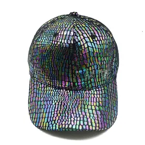 Moda paillettes Sparkle Bling gioco berretto da Baseball cappello hip hop glamour berretti sportivi protezione parasole nera viaggi all'aperto unisex