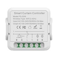 Module de commutation intelligent pour rideaux WiFi mini, commande vocale sans fil pour maison intelligente, application Ewelink, Alexa, Google Home