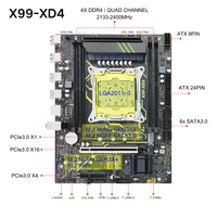 PANDL NEW X99-XD4 Komputer WIFI Motherboard LGA2011-3 Xeon E5 Quad Channel DDR4 Memori SATA3.0 NVMe M.2 USB3.2 X99 Motherboard