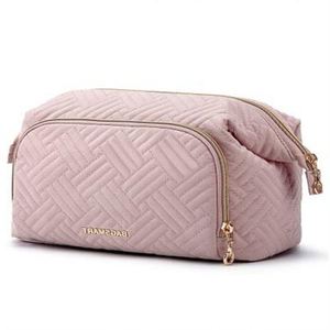 Sac à maquillage LILALILA 2023 en PVC tendance, grande capacité, résistant à l'usure, imperméable, fermeture éclair lisse pour femmes - Product Image 1