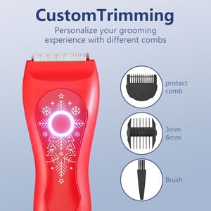 Alat Cukur Rambut Kemaluan Pria, Tahan Air, Dapat Diisi Ulang, Aman, Lembut, dengan Pola Warna Kustom, untuk Mencukur Rambut Kemaluan, Tubuh, dan Area Pribadi. - Product Image 5