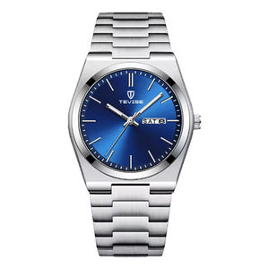 Vente chaude unisexe montre à Quartz Ultra-mince étanche caractéristiques lumineuses bande en acier inoxydable mouvement Miyota affichage analogique - Product Image 2