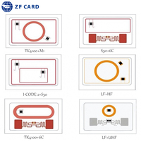 5x5 Vorlaminierte RFID-Einlage mit Classic 4k Chip 13,56MHz Wasserdicht für Geschäfts- und Mitgliedskarten