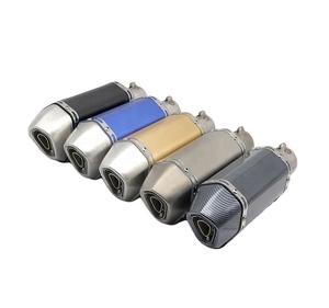 Silenciador de tubo de escape para motocicleta de 38-51mm, GY6 YZR R6 CB125 CB400 <span class=keywords><strong>ER6N</strong></span> - Product Image 1