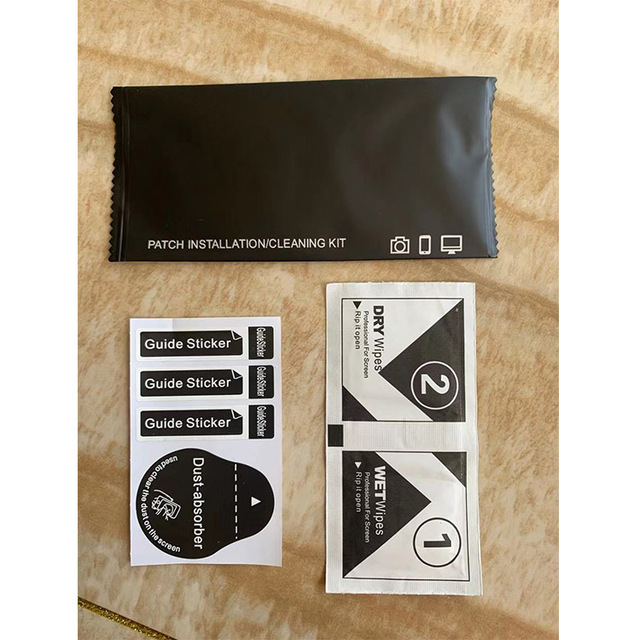 DIY Custom Install Tool Kit Dry Wet Pads Dust-absorber Cleaning Kits Screen Protector Installation Tool Set