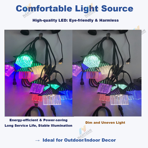 Luci a Stringa LED Impermeabili IP44 Personalizzabili, Lampadine in Plastica Infrangibile, per Esterni, Spina AC, Lunghezza 5m, Garanzia 3 Anni, OEM ODM - Product Image 4