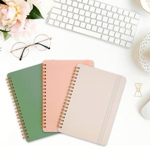 Carnet à spirale B6 5x7 avec sangle, 100 feuilles, pour femmes, prise de notes, design luxueux personnalisable, cadeau - Product Image 2