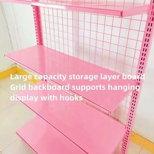 מדף תצוגה קיר רשת מתכת בהתאמה אישית לחנות קמעונאית לאביזרי טלפון, צעצועים, בובות, חטיפים, ממתקים ומזון - Product Image 3