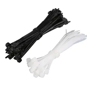 Plastic Cable Tie Zip Ties Wraps Never Break Miniature Duty Strong Self locking Nylon 2.5 X 200mm 100 Pcs Zip Tie Heavy Duty