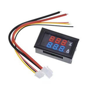 DC 0-100V 1A 10A 50A 100A Digital Voltmeter Ammeter Dual Display Voltage Detector Current Meter Panel Amp Volt Gauge 0.28Red Blu - Product Image 3