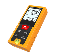 Télémètre laser industriel, ruban à mesurer numérique double mode, rétroéclairage LCD, calcul de surface/volume, étanche IP54, matériau ABS