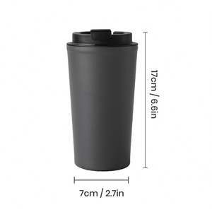 Gobelet isotherme à double paroi en acier inoxydable avec logo personnalisé, 500 ml, tasse à café de voyage, 17 oz, tasse à café isolée sous vide, thermos - Product Image 2