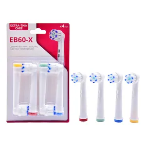 Oem Customized Color Eb60-X Replacement Toothbrush Heads Compatible With Oral Tooth Brush Heads