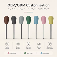 Kit de meuleuses pour ongles en silicone et acrylique Evolisse Beauty - Formes coniques/arachide/plates multi-grains pour nettoyer les cuticules et percer les ongles