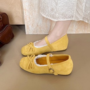JR Scarpe Basse da <span class=keywords><strong>Donna</strong></span> Mary Jane Retrò Francesi con Fiocco, Morbide <span class=keywords><strong>Ballerine</strong></span> con Suola in Gomma e Cinturino con Fibbia, Eleganti, Casual e Versatili per Ogni Giorno - Product Image 2