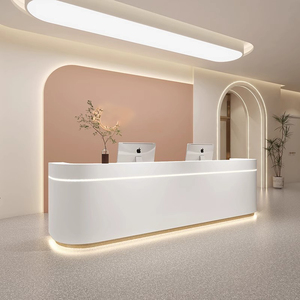 Recepción de laboratorio pequeño, <span class=keywords><strong>Spa</strong></span>, salón de belleza, recepción gris, recepción moderna - Product Image 5