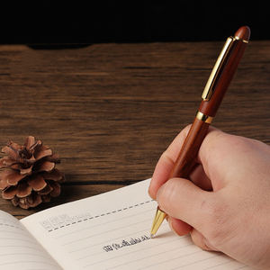 Bolígrafos Retráctiles <span class=keywords><strong>de</strong></span> Madera <span class=keywords><strong>de</strong></span> Lujo con Logotipo Personalizado, Regalo Promocional, Ancho <span class=keywords><strong>de</strong></span> Escritura <span class=keywords><strong>de</strong></span> 1.0 mm - Product Image 3