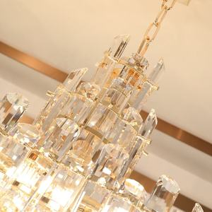 Fábrica China <span class=keywords><strong>Chelier</strong></span> moderno para techos altos Luz de techo Sala de estar Candelabros y luces colgantes a buen precio - Product Image 4