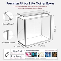 Boîte de présentation en acrylique pour ETB Elite Trainer Box, boîte de collection en acrylique, aimant N52, boîte transparente, étui de protection épais