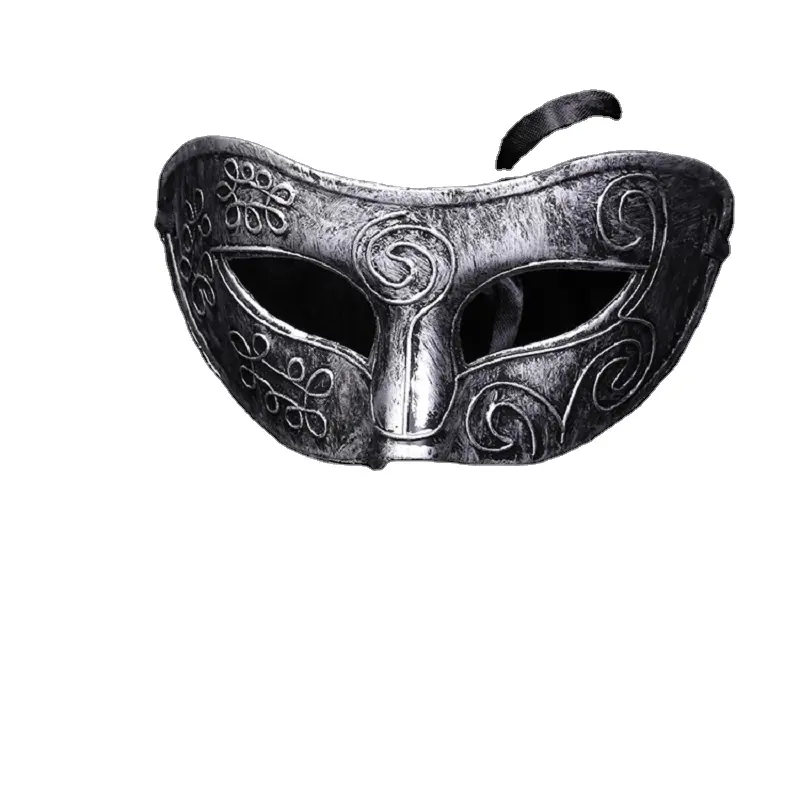 Masques rétro gladiateur romain pour bal masqué Antique argent or boule de fête vénitienne masque d'Halloween