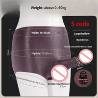 Dildo Realista con Forma de Bragas para Hombres y Mujeres, Dildo con Correa de Silicona, Juguete Sexual Usable para Masturbación
