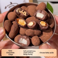 Confiserie en gros : Chocolats fourrés aux amandes enrobés de cacao, avec centre croquant aux noix, pour événements