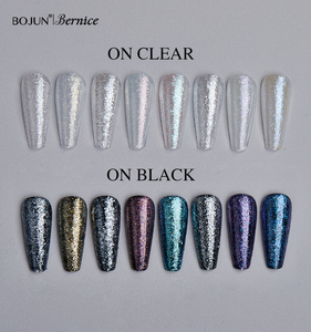 Nuova Polvere di Pigmento Resistente ai Solventi per Nail Art, Polvere di <span class=keywords><strong>Velluto</strong></span> Effetto Neve, Polvere di Mica Perlata Aurora Arcobaleno - Product Image 2