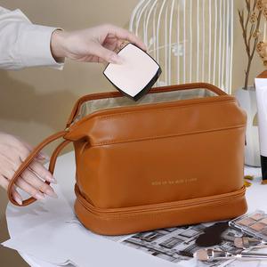 Borsa da donna portatile per il trucco comoda soluzione di conservazione per Set di articoli da toeletta e pennelli - Product Image 5