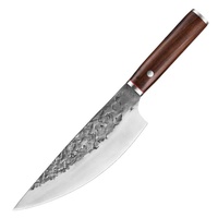Couteau de chef en acier inoxydable japonais vg10 super acier au carbone couteaux avec manches en bois d'ébène