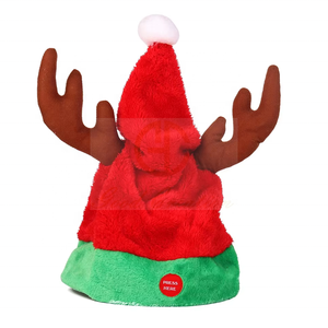 Chapeaux de Noël Nouveau chant et danse Père Noël peluche drôle balançoire en mouvement - Product Image 3