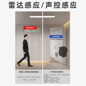 ไฟ LED เพดานสำหรับโถงทางเข้า 10-15 ตร.ม. ควบคุมด้วยเซ็นเซอร์ ติดตั้งแบบสายไฟ ให้แสงสว่างภายในอาคารสุดสว่าง - Product Image 4