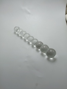 High Boro silikat glas 9 Stück runde Perle <span class=keywords><strong>Glass</strong></span> tab große Glas <span class=keywords><strong>Anal</strong></span> <span class=keywords><strong>Dildo</strong></span> Butt Plug für Frauen