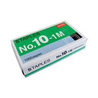 10# Gucheng Galvanized Environmental Protection Anti-Rust High Quality Strong Penetrating Staples Stationery Wholesale 1000