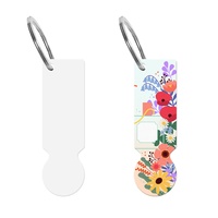 Porte-clés vierge en acier inoxydable pour sublimation, jetons de chariot de courses, porte-clés personnalisés DIY, anneaux de clés en métal populaires pour la décoration de sacs