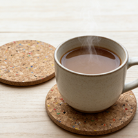 DINGYE Vente en gros de sous-verres ronds multicolores en liège naturel résistant à la chaleur pour la maison et la cuisine