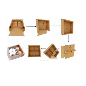 Kraft Brown trata de regalo galletas Cupcake hornear pasteles golosinas <span class=keywords><strong>Bah</strong></span> bombas cajas contenedores portadores ventana transparente Luna pastel caja - Product Image 2