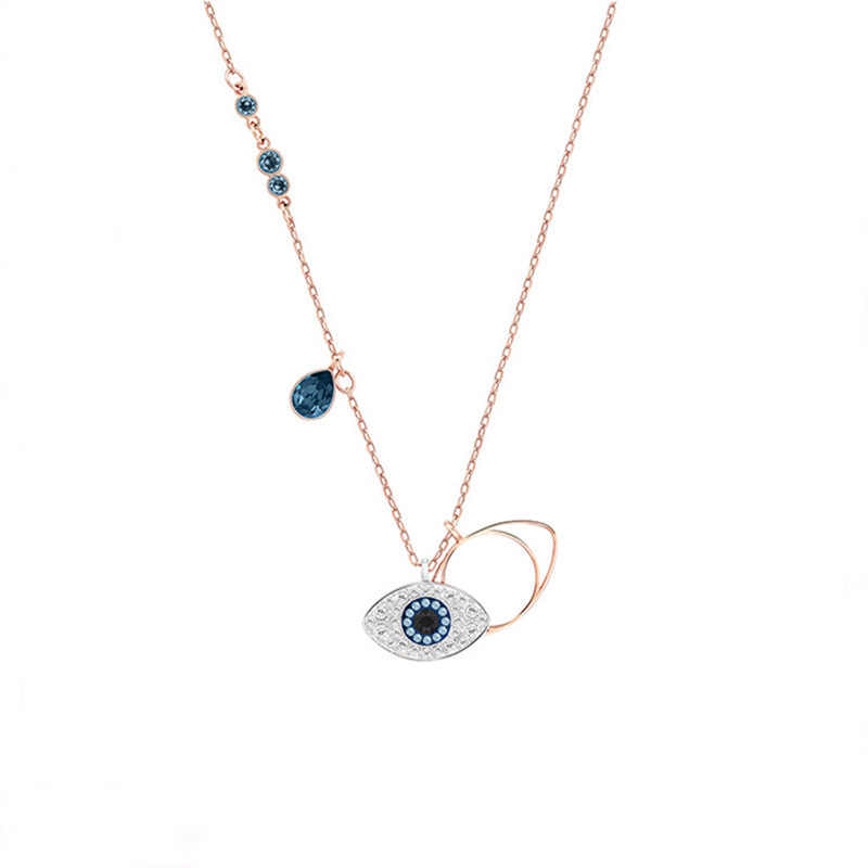 Alloy  Rose gold devil necklace