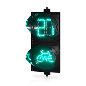Melhor Preço: Sinalizadores de Tráfego LED para Bicicletas de 200mm em Vermelho e Verde para Faixas Não Motorizadas - Product Image 2