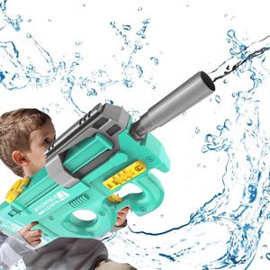 Электрический водяной пистолет с питанием от батареи Автоматический водяной пистолет Супер-водяной пистолет играть в воду игры Открытый Пляж летние игрушки - Product Image 1