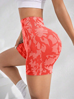 Neue High-Waist Spandex/Nylon Yoga-Shorts für Damen, atmungsaktiv, eng anliegend, figurformend, Po-Lifting-Effekt, für Laufen, Training und Fitness