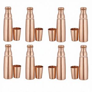 Botella de Agua de Cobre Puro, 1L de Capacidad, Ecológica, para Fiestas, Venta al Por Mayor, Proveedor Indio - Product Image 1